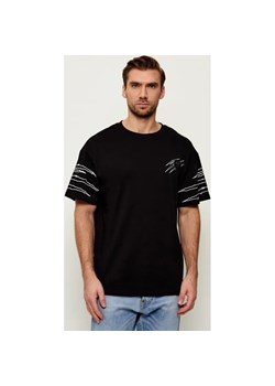 Plein Sport T-shirt Outline Scratch | Loose fit ze sklepu Gomez Fashion Store w kategorii T-shirty męskie - zdjęcie 187775256