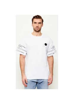 Plein Sport T-shirt Outline Scratch | Loose fit ze sklepu Gomez Fashion Store w kategorii T-shirty męskie - zdjęcie 187775258
