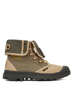 Trapery Palladium Baggy Hawkins Police 04623-308-M Zielony ze sklepu eobuwie.pl w kategorii Buty zimowe męskie - zdjęcie 187775457