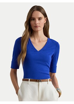 LAUREN RALPH LAUREN Bluzka 200815843012 Niebieski Slim Fit ze sklepu MODIVO w kategorii Bluzki damskie - zdjęcie 187775927