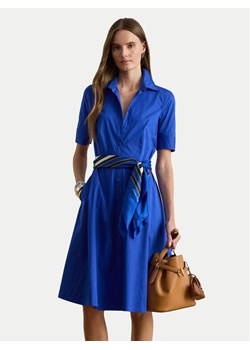 LAUREN RALPH LAUREN Sukienka koszulowa 200748950020 Niebieski Regular Fit ze sklepu MODIVO w kategorii Sukienki - zdjęcie 187775955