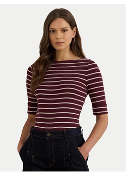 LAUREN RALPH LAUREN Bluzka 200P03723001 Brązowy Slim Fit ze sklepu MODIVO w kategorii Bluzki damskie - zdjęcie 187775969