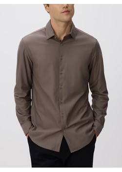 Reserved - Koszula slim fit z bawełną - beżowy ze sklepu Reserved w kategorii Koszule męskie - zdjęcie 187776686