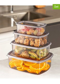 Violeta Home Pojemniki (4 szt.) w kolorze antracytowym ze sklepu Limango Polska w kategorii Pojemniki kuchenne - zdjęcie 187776837