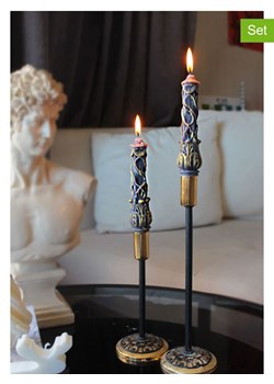 Lucky Bees Świece (2 szt.) w kolorze złoto-granatowym - 2x 50 g ze sklepu Limango Polska w kategorii Świece i dyfuzory - zdjęcie 187777079