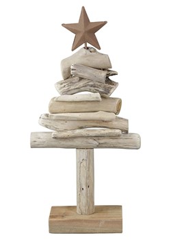 GILDE Dekoracja "Stella" w kolorze jasnobrązowym - 15 x 30 x 6 cm ze sklepu Limango Polska w kategorii Dekoracje - zdjęcie 187777176