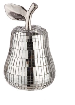 GILDE Dekoracja "Disco Pear" w kolorze srebrnym - wys. 16 cm ze sklepu Limango Polska w kategorii Dekoracje - zdjęcie 187777217