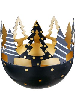 GILDE Świecznik &quot;Floresta&quot; w kolorze złoto-czarnym - wys. 13,5 cm ze sklepu Limango Polska w kategorii Świeczniki - zdjęcie 187777237