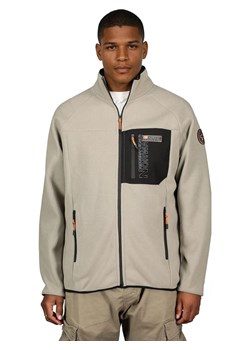 Geographical Norway Kurtka polarowa "Thizy" w kolorze beżowo-szarym ze sklepu Limango Polska w kategorii Bluzy męskie - zdjęcie 187777719