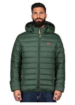 Geographical Norway Kurtka pikowana &quot;Amigolor&quot; w kolorze zielonym ze sklepu Limango Polska w kategorii Kurtki męskie - zdjęcie 187777725