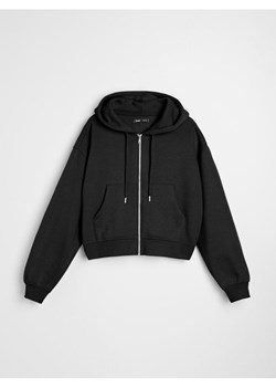 Sinsay - Bluza z kapturem z zapięciem - czarny ze sklepu Sinsay w kategorii Bluzy damskie - zdjęcie 187778889