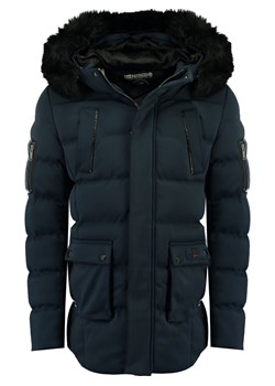 Geographical Norway Parka zimowa &quot;Bob&quot; w kolorze granatowym ze sklepu Limango Polska w kategorii Kurtki męskie - zdjęcie 187778896