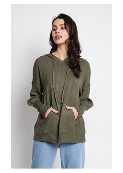 ASSUILI Sweter w kolorze khaki ze sklepu Limango Polska w kategorii Swetry damskie - zdjęcie 187779026