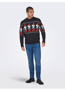 ONLY &amp; SONS Sweter w kolorze czarnym ze sklepu Limango Polska w kategorii Swetry męskie - zdjęcie 187779238