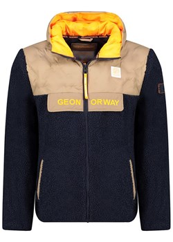 Geographical Norway Kurtka polarowa "Teclass" w kolorze granatowo-beżowym ze sklepu Limango Polska w kategorii Bluzy męskie - zdjęcie 187779345