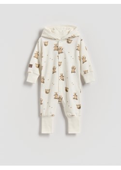 Reserved - Bawełniany pajacyk - złamana biel ze sklepu Reserved w kategorii Odzież dla niemowląt - zdjęcie 187780318