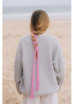 Wool Fluffy Hair Ribbon - Flamingo ze sklepu Surf Inc w kategorii Ozdoby do włosów - zdjęcie 187780387