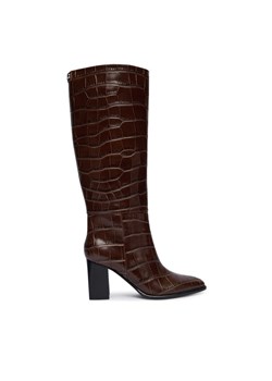 Guess Kozaki FLFPER LEP11 Brązowy ze sklepu MODIVO w kategorii Kozaki damskie - zdjęcie 187781135