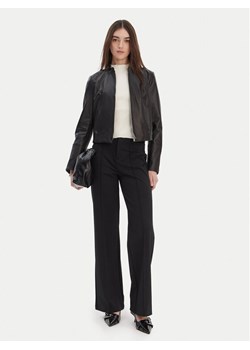 HUGO Kurtka skórzana Lasari 50555743 Czarny Regular Fit ze sklepu MODIVO w kategorii Kurtki damskie - zdjęcie 187781158