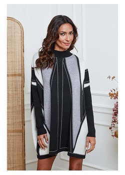 So Cachemire Sukienka dzianinowa &quot;Jamjam&quot; w kolorze szaro-czarnym ze sklepu Limango Polska w kategorii Sukienki - zdjęcie 187781586