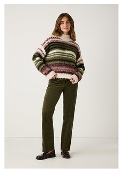 More &amp; More Sweter w kolorze bordowo-kremowo-ciemnozielonym ze sklepu Limango Polska w kategorii Swetry damskie - zdjęcie 187781749