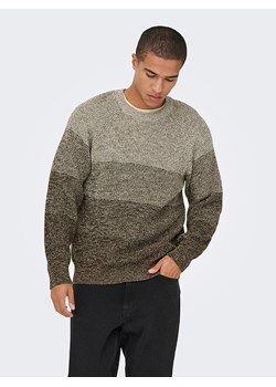 ONLY &amp; SONS Sweter &quot;Birk&quot; w kolorze ciemnobrązowym ze sklepu Limango Polska w kategorii Swetry męskie - zdjęcie 187781848
