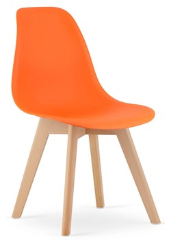 Pomarańczowe skandynawskie krzesło do stołu C8-T71 ze sklepu Edinos.pl w kategorii Krzesła - zdjęcie 187782186