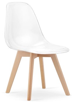 Przezroczyste krzesło skandynawskie ghost N3-L23 ze sklepu Edinos.pl w kategorii Krzesła - zdjęcie 187782199