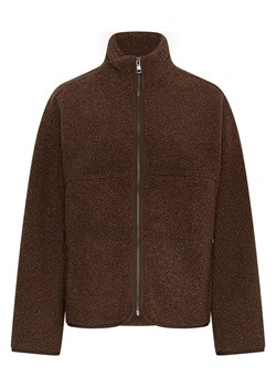 MOSS COPENHAGEN Kurtka pluszowa "Letha" w kolorze ciemnobrązowym ze sklepu Limango Polska w kategorii Kurtki damskie - zdjęcie 187783119