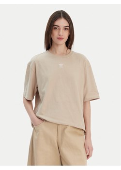 adidas T-Shirt Essentials Boyfriend KD1368 Beżowy Oversize ze sklepu MODIVO w kategorii Bluzki damskie - zdjęcie 187783455