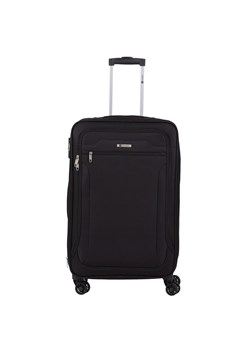 czarna walizka średnia materiałowa miękka 70 cm z poszerzeniem ze sklepu Słoń Torbalski w kategorii Walizki - zdjęcie 187783859