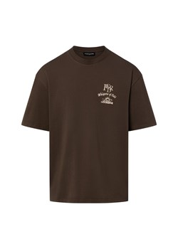 PEGADOR Koszulka męska - Gubbio Mężczyźni Bawełna błotnisty jednolity ze sklepu vangraaf w kategorii T-shirty męskie - zdjęcie 187783876