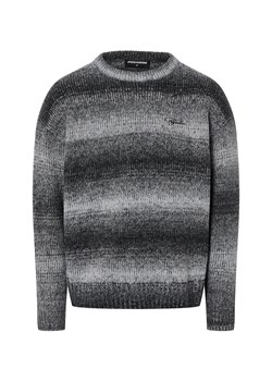 PEGADOR Sweter - Deventer Mężczyźni Sztuczne włókno czarny w paski ze sklepu vangraaf w kategorii Swetry męskie - zdjęcie 187783879