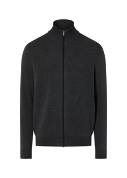 Nils Sundström Męski kardigan Mężczyźni Bawełna czarny marmurkowy ze sklepu vangraaf w kategorii Swetry męskie - zdjęcie 187783886