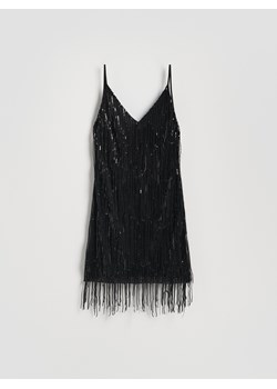 Reserved - Sukienka mini z cekinami - czarny ze sklepu Reserved w kategorii Sukienki - zdjęcie 187783917