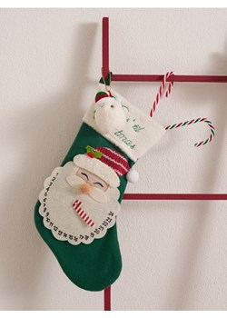 Sinsay - Skarpeta świąteczna w formie kalendarza adwentowego - zielony ze sklepu Sinsay w kategorii Dekoracje bożonarodzeniowe - zdjęcie 187784498