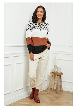 L&apos;armoire de Suzette Sweter w kolorze czarno-karmelowym ze sklepu Limango Polska w kategorii Swetry damskie - zdjęcie 187785379