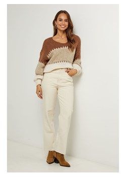 L&apos;armoire de Suzette Sweter w kolorze jasnobrązowo-beżowym ze sklepu Limango Polska w kategorii Swetry damskie - zdjęcie 187785755