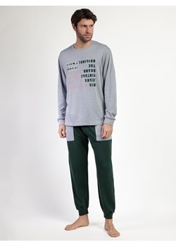 Lois Piżama &quot;Den1962&quot; w kolorze szaro-ciemnozielonym ze sklepu Limango Polska w kategorii Piżamy męskie - zdjęcie 187786346