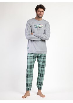 Lois Piżama &quot;Vintage Car&quot; w kolorze jasnoszaro-zielonym ze sklepu Limango Polska w kategorii Piżamy męskie - zdjęcie 187786358