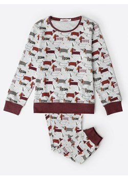 admas Piżama &quot;Admas&quot; w kolorze szaro-bordowym ze sklepu Limango Polska w kategorii Piżamy dziecięce - zdjęcie 187786445