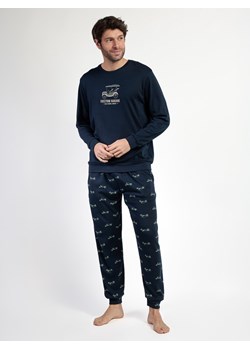 admas Piżama &quot;Old school&quot; w kolorze granatowym ze sklepu Limango Polska w kategorii Piżamy męskie - zdjęcie 187786527