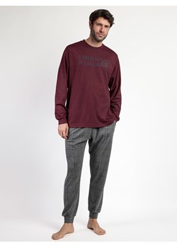 admas Piżama &quot;Stay at home&quot; w kolorze bordowo-czarnym ze sklepu Limango Polska w kategorii Piżamy męskie - zdjęcie 187786647