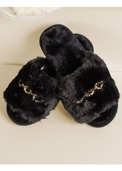admas Kapcie w kolorze czarnym ze sklepu Limango Polska w kategorii Kapcie damskie - zdjęcie 187786929