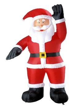 Widmann Dmuchany Święty Mikołaj w kolorze czerwono-biało-czarnym - wys. 244 cm ze sklepu Limango Polska w kategorii Dekoracje - zdjęcie 187791328