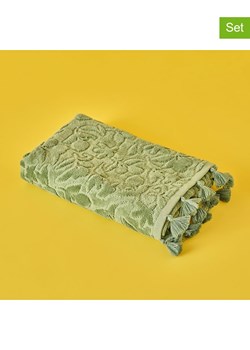 BELLA MAISON Ręczniki (2 szt.) &quot;Jolia&quot; w kolorze zielonym dla gości - 30 x 30 cm ze sklepu Limango Polska w kategorii Ręczniki - zdjęcie 187791475