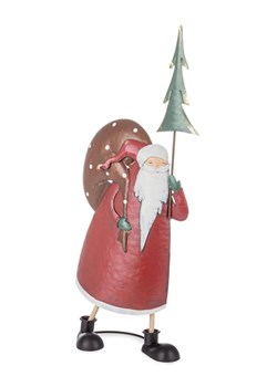 Bizzotto Figurka dekoracyjna &quot;Santa&quot; w kolorze czerwonym - wys. 61 cm ze sklepu Limango Polska w kategorii Dekoracje - zdjęcie 187791538