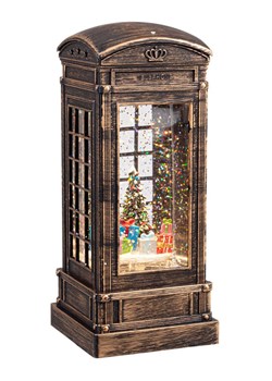 Bizzotto Dekoracyjna lampa LED &quot;Call Box&quot; w kolorze brązowym - wys. 21 cm ze sklepu Limango Polska w kategorii Oświetlenie - zdjęcie 187791638