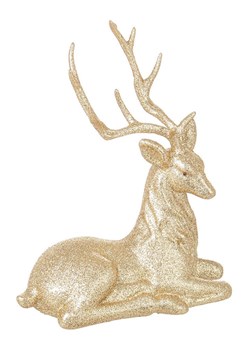 Bizzotto Figurka dekoracyjna &quot;Reindeer&quot; w kolorze złotym - wys. 23 cm ze sklepu Limango Polska w kategorii Dekoracje - zdjęcie 187791716