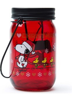 Trendy Kitchen by EXCÉLSA Lampion &quot;Peanuts&quot; w kolorze czerwonym - wys. 13 x Ø 7,5 cm ze sklepu Limango Polska w kategorii Świeczniki - zdjęcie 187791975